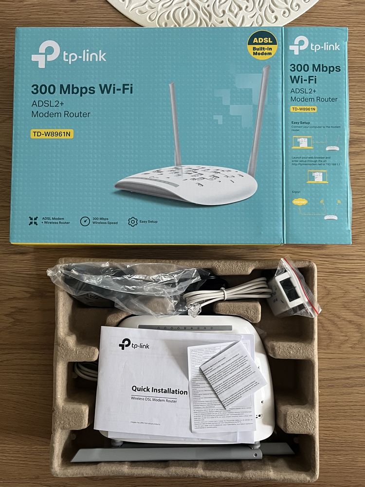 Router modem tplink 300 Mbps TD-W8961N