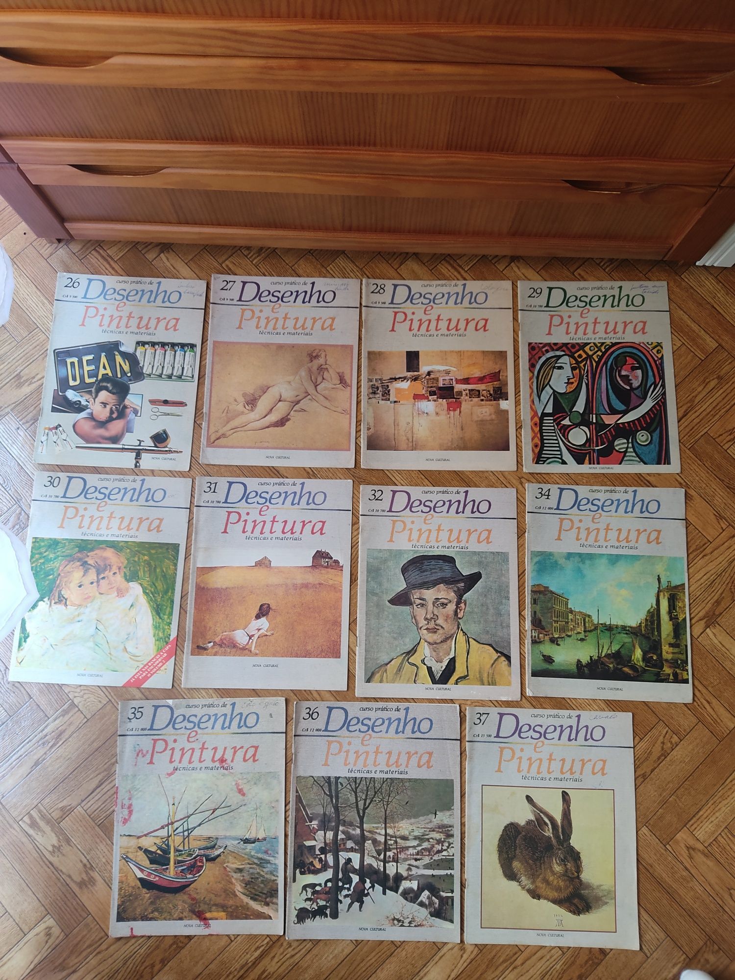 41 revistas "Curso prático de desenho e pintura" 1€ unidade