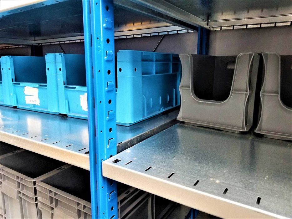 Regał Magazynowy 40x220x316/18p Metalowy Półkowy Garażowy Warsztatowy