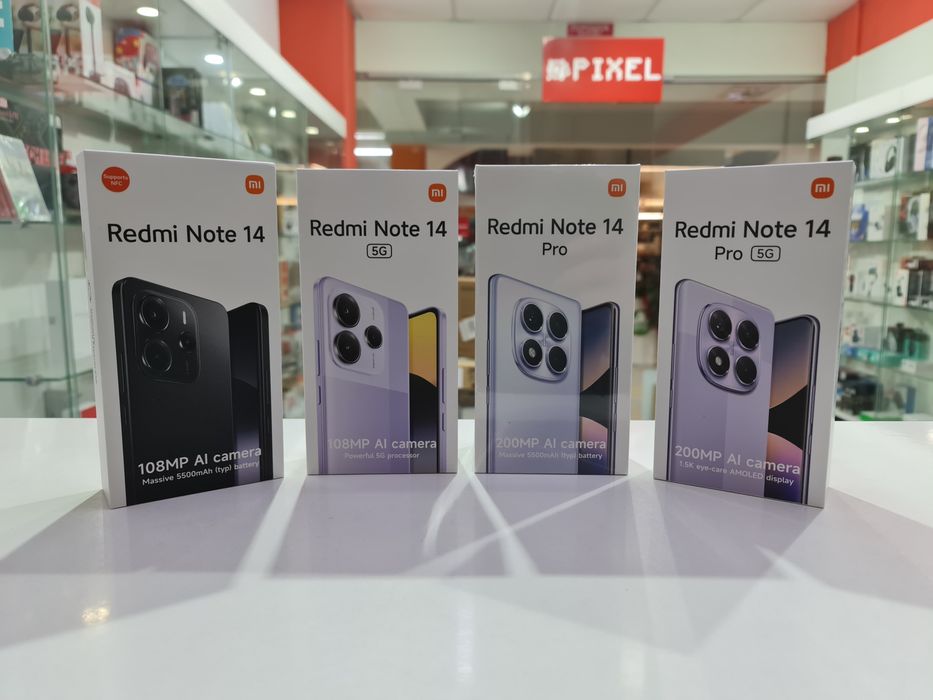 Нові Xiaomi Redmi Note 14, 14 5G 14 Pro, 14 Pro 5g 8/256 12/512 EU