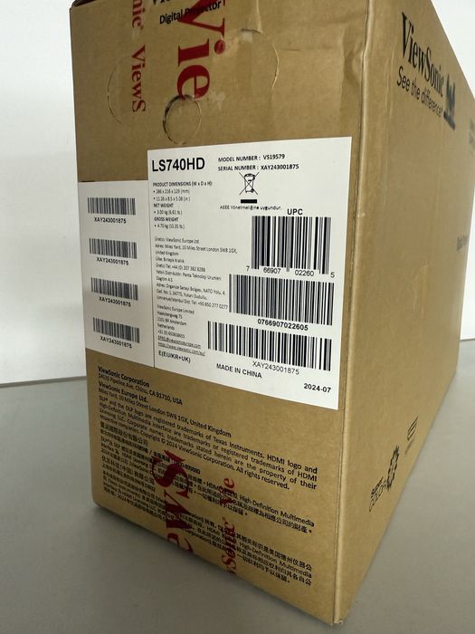 Мультимедійний проектор ViewSonic LS740HD (VS19579)