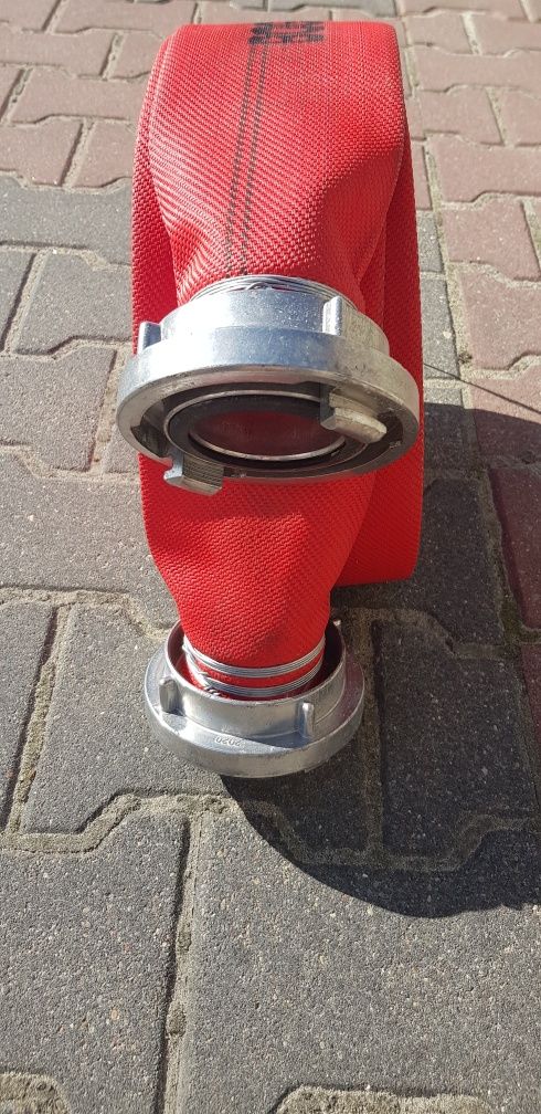 POLSKI Wąż Strażacki Bogdan Gil 4 CALE 110MM 20 METRÓW Powlekany Czerw
