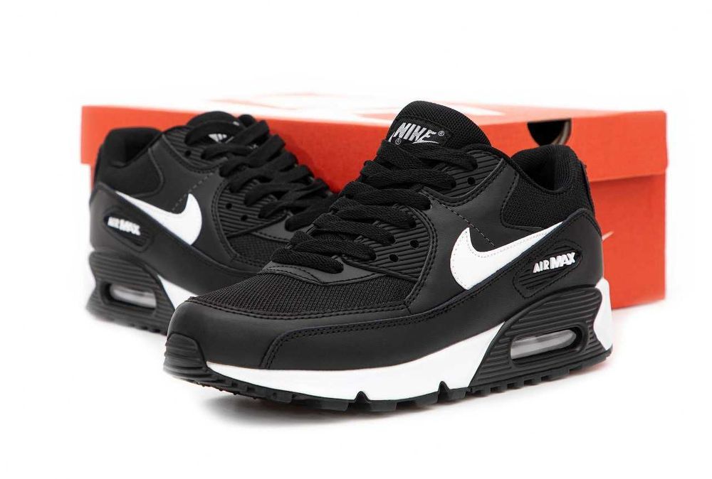 Кросівки Nike Air Max 90 Classic Black/White premium