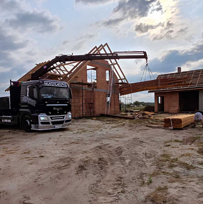 Więźba dachowa, Deski szalunkowe, Łaty, DOSTAWA HDS, SZYBKA WYCENA