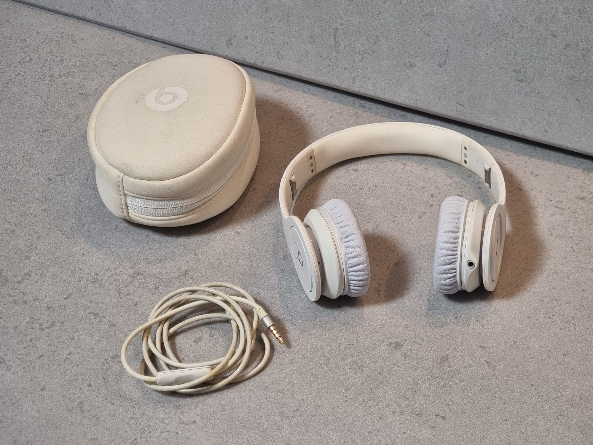 Beats by Dr Dre Solo Monochromatic White HD Dr słuchawki przewod