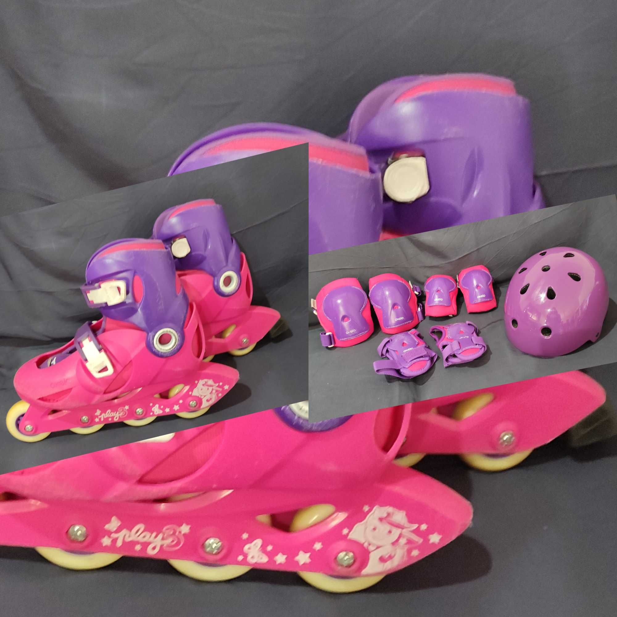 Patins Kit proteção mais Capacete