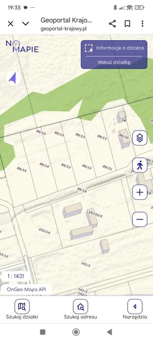 Sprzedam działkę budowlaną Zboiska