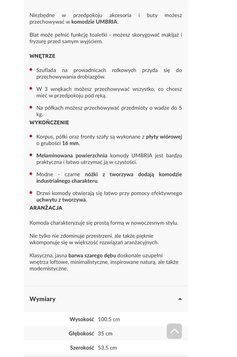 Meble/zestaw do przedpokoju