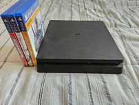PS4 SLIM como novo (1TB) + 3 Jogos
