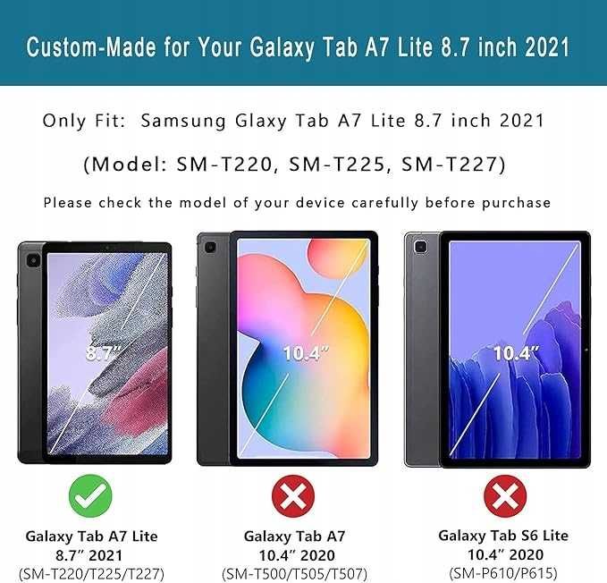 Etui Samsung Galaxy Tab A7 Lite 8,7" 2021 TURKUSOWY SPIDER MAN