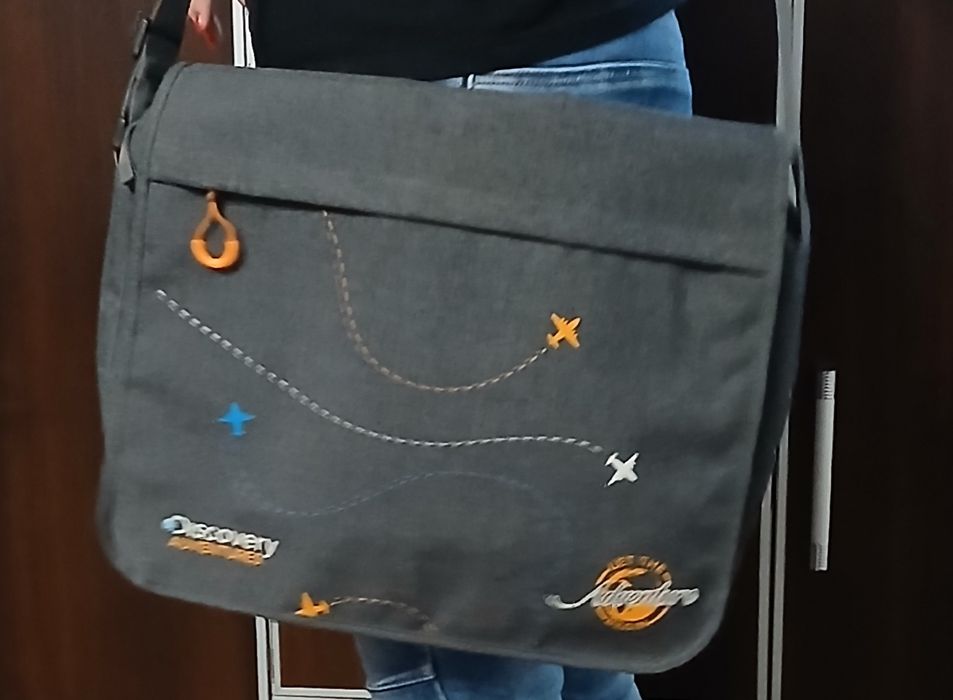 Torba męska na ramię grafit