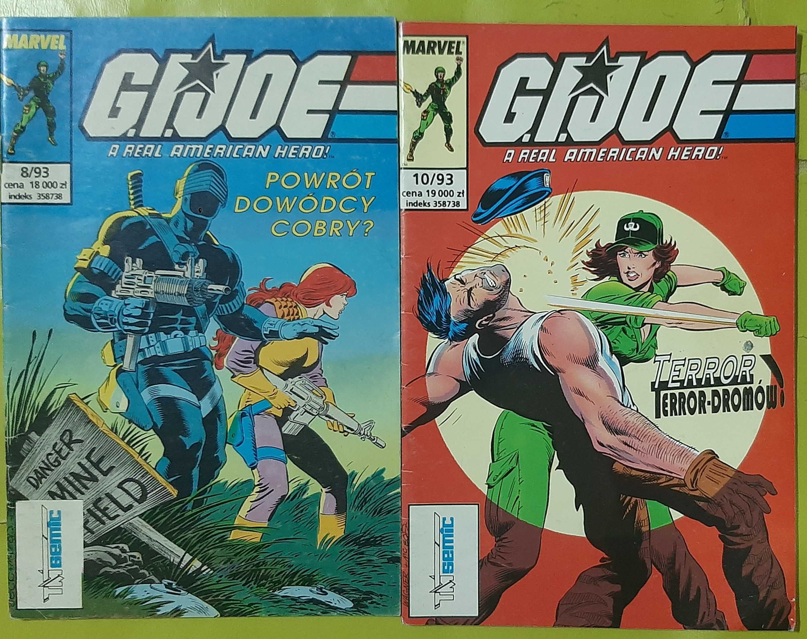 Komiksy Gijoe 1993 tm-semic. Stan bdb.