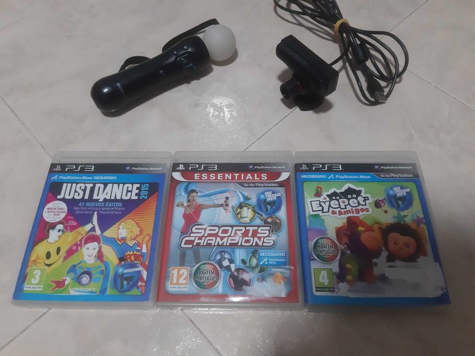 Comando move + Camera + 3 Jogos