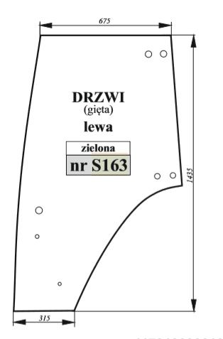 Szyba drzwi lewa/prawa pasuje do Fendt Farmer/Favorit