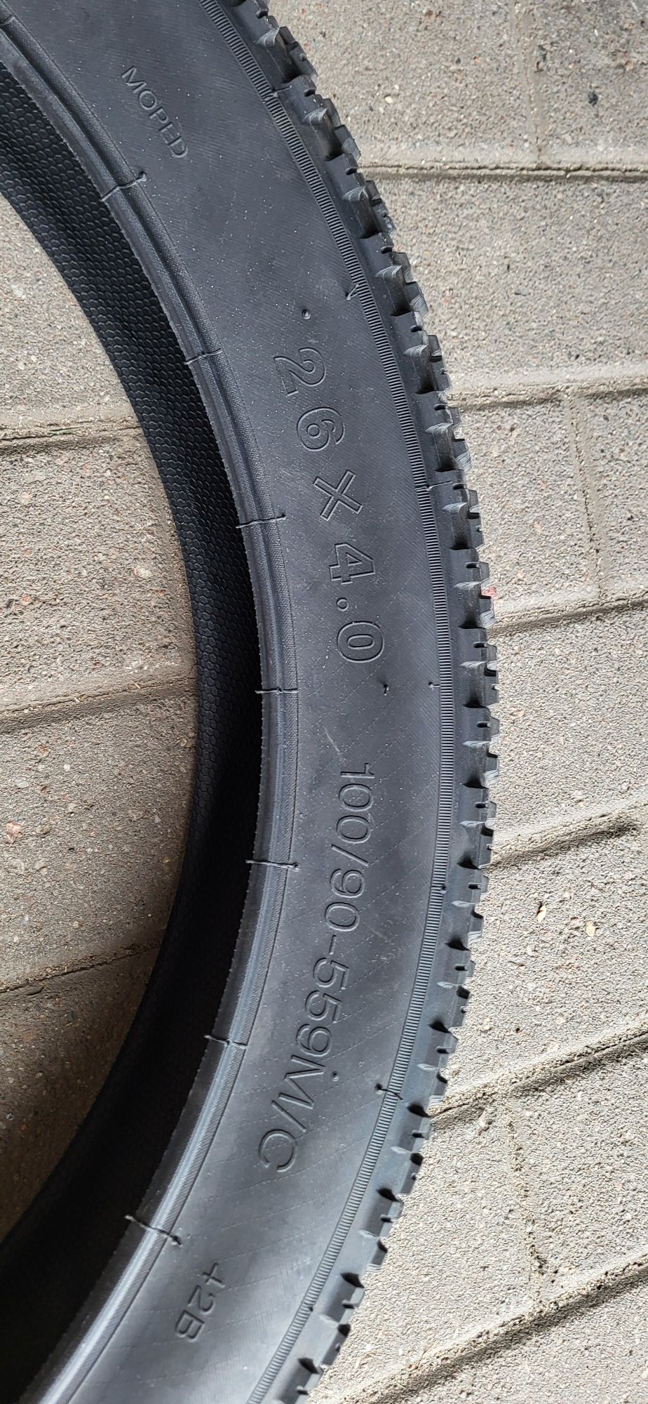 Opony rowerowe Fatbike 26 x 4.0 plus dętka
