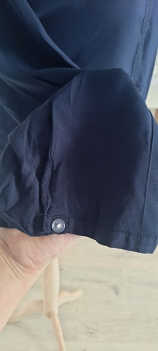 82.Granatowa bluzka r.42/44 TXM wiskoza haft