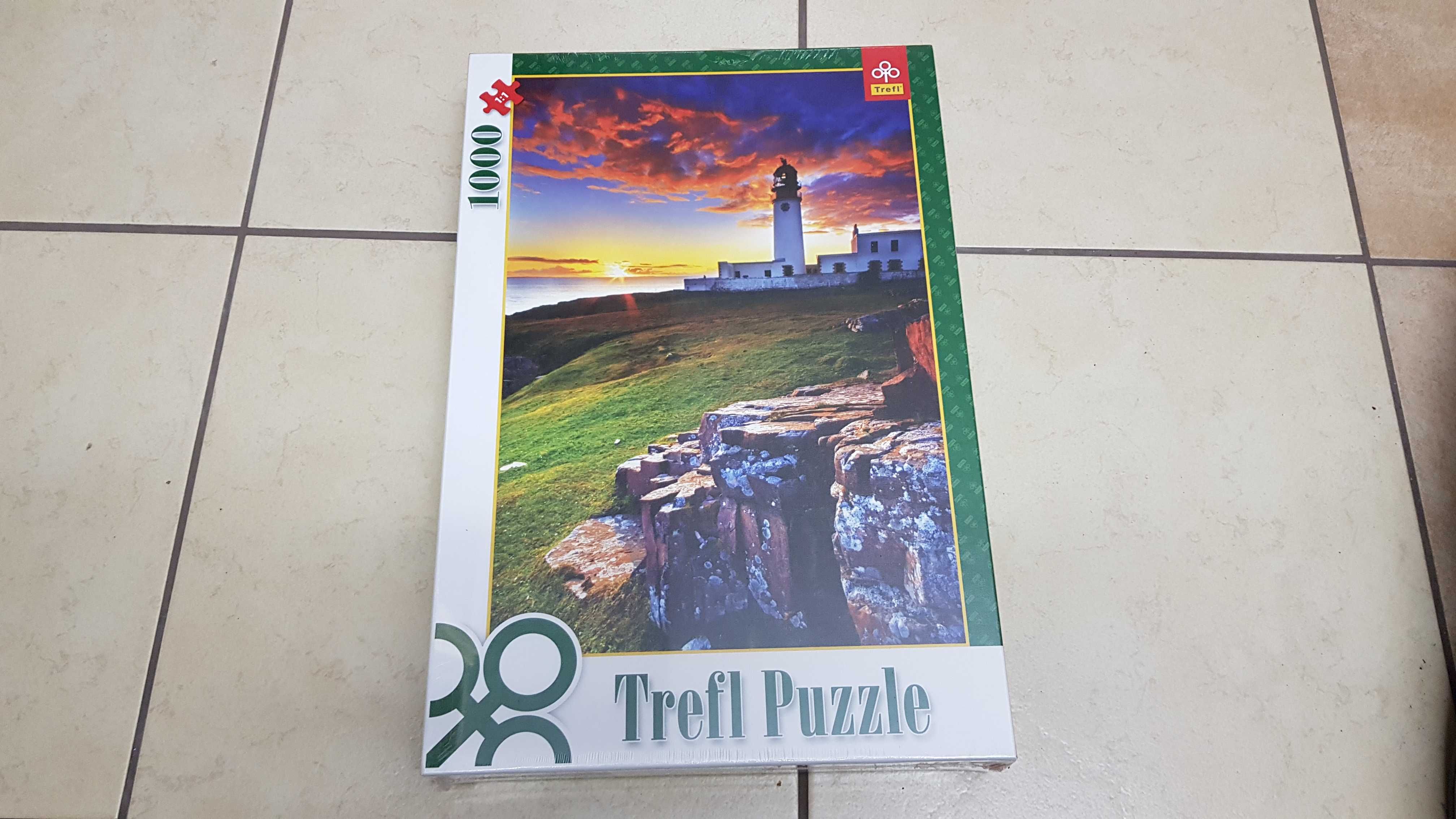 NOWE Puzzle Trefl 1000 el. Pomysł na Prezent - Latarnia Zachód Słońca