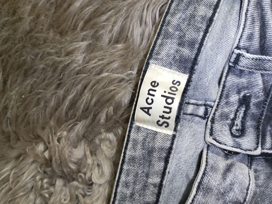 Acne studios 27/32 XS 34 oryginalne jeansy szare marmurkowe
