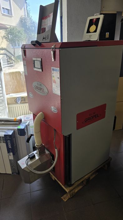 Kociol pellet 15kW Grobelny gropel slim, piec możliwy transport wlkp