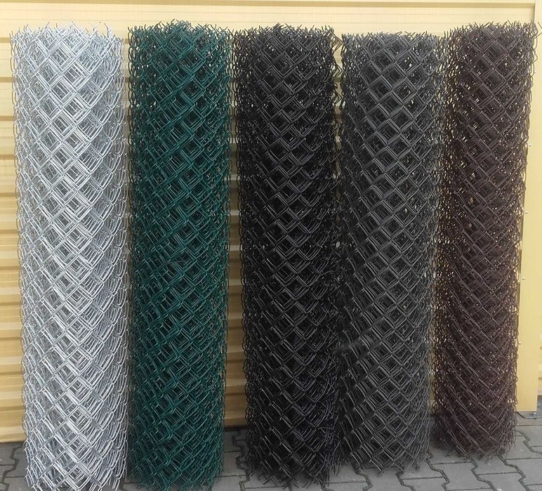 Siatka ogrodzeniowa drut ocynkowany + PVC 2,4/3,4mm wys. 1,25m