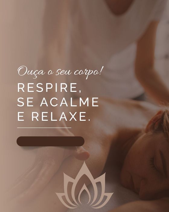 Massagem unissexo, massagem relaxante e drenagem linfática, depilação