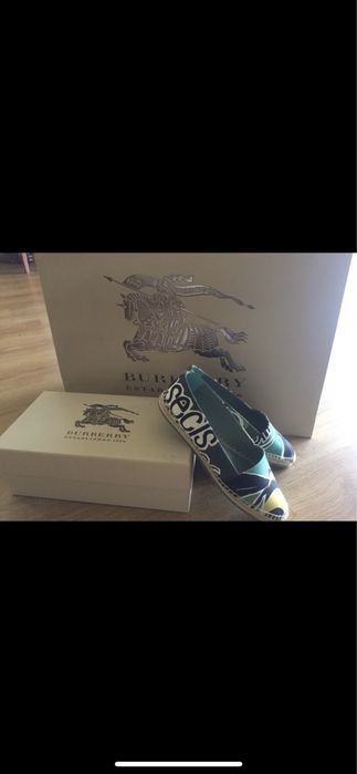 BURBERRY Espadryle buty lato