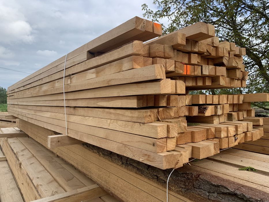 Łaty dachowe budowlane 5x4, 6x4, 7x3 impregnowane świerkowe transport