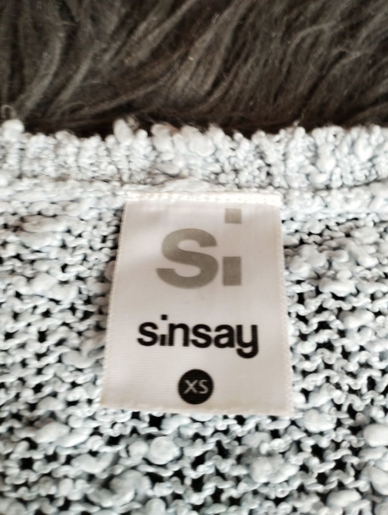 Jasnoniebieski sweterek damski, Sinsay, rozmiar XS