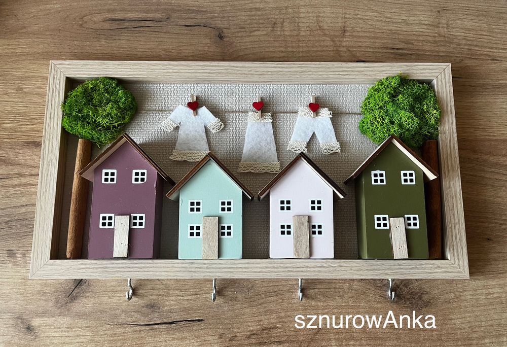 Zaczarowana uliczka - zawieszka na klucze