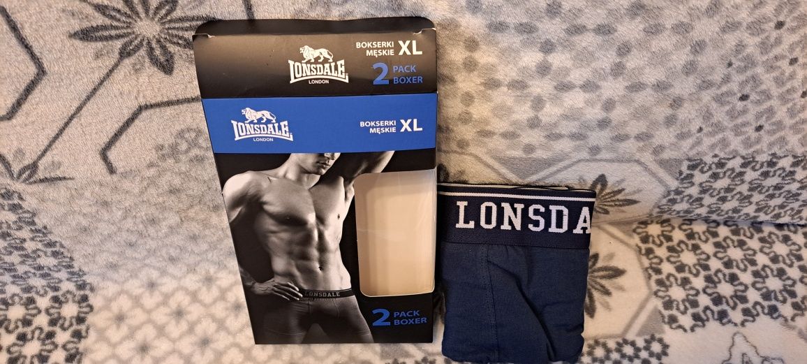 Nowe Bokserki 2pack Lonsdale London XL