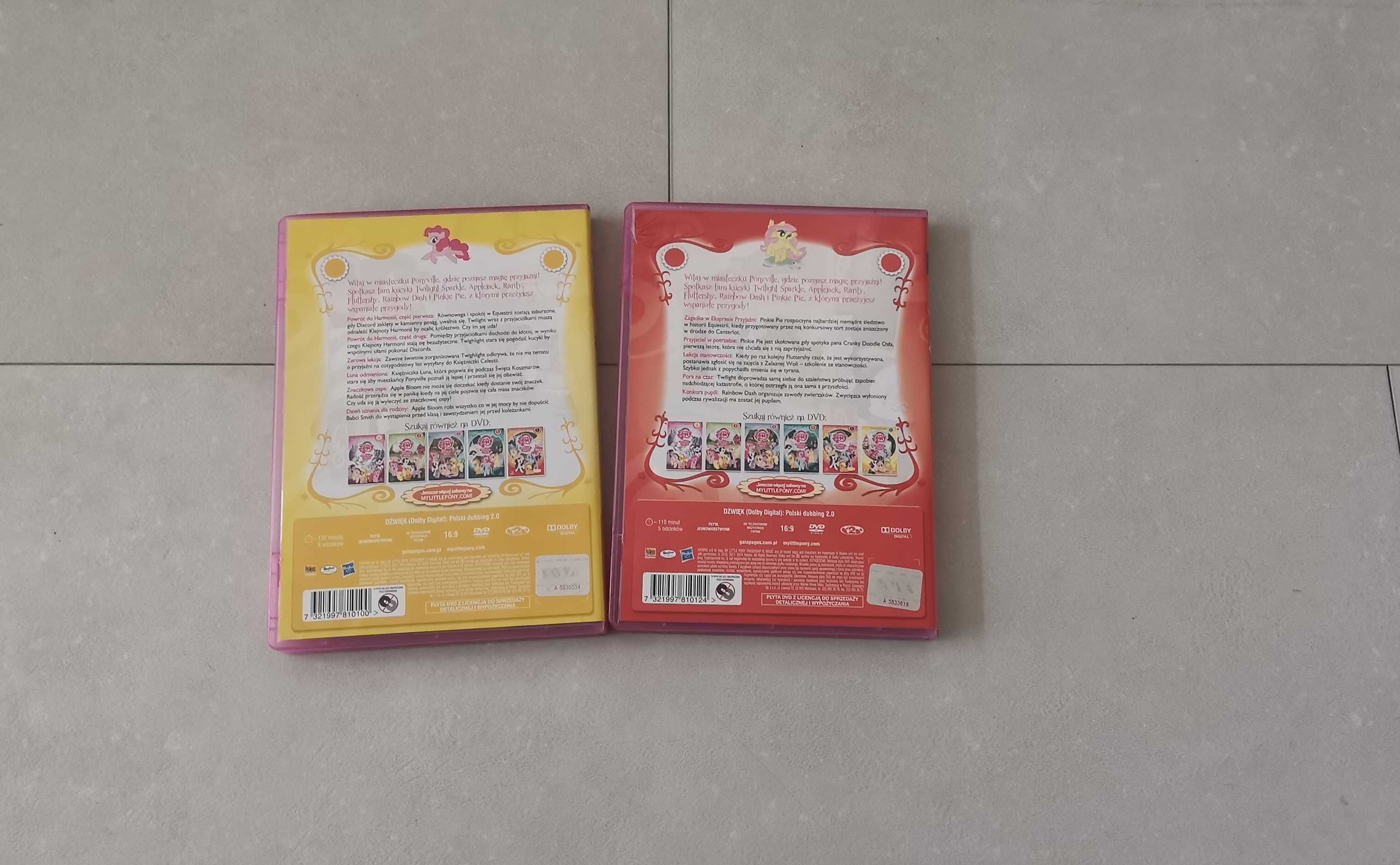 My Little Pony - zestaw 2 płyt dvd z bajkami dla dzieci