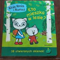 Kicia Kocia i Nunuś "Kto mieszka w lesie" 45 otwieranych okienek