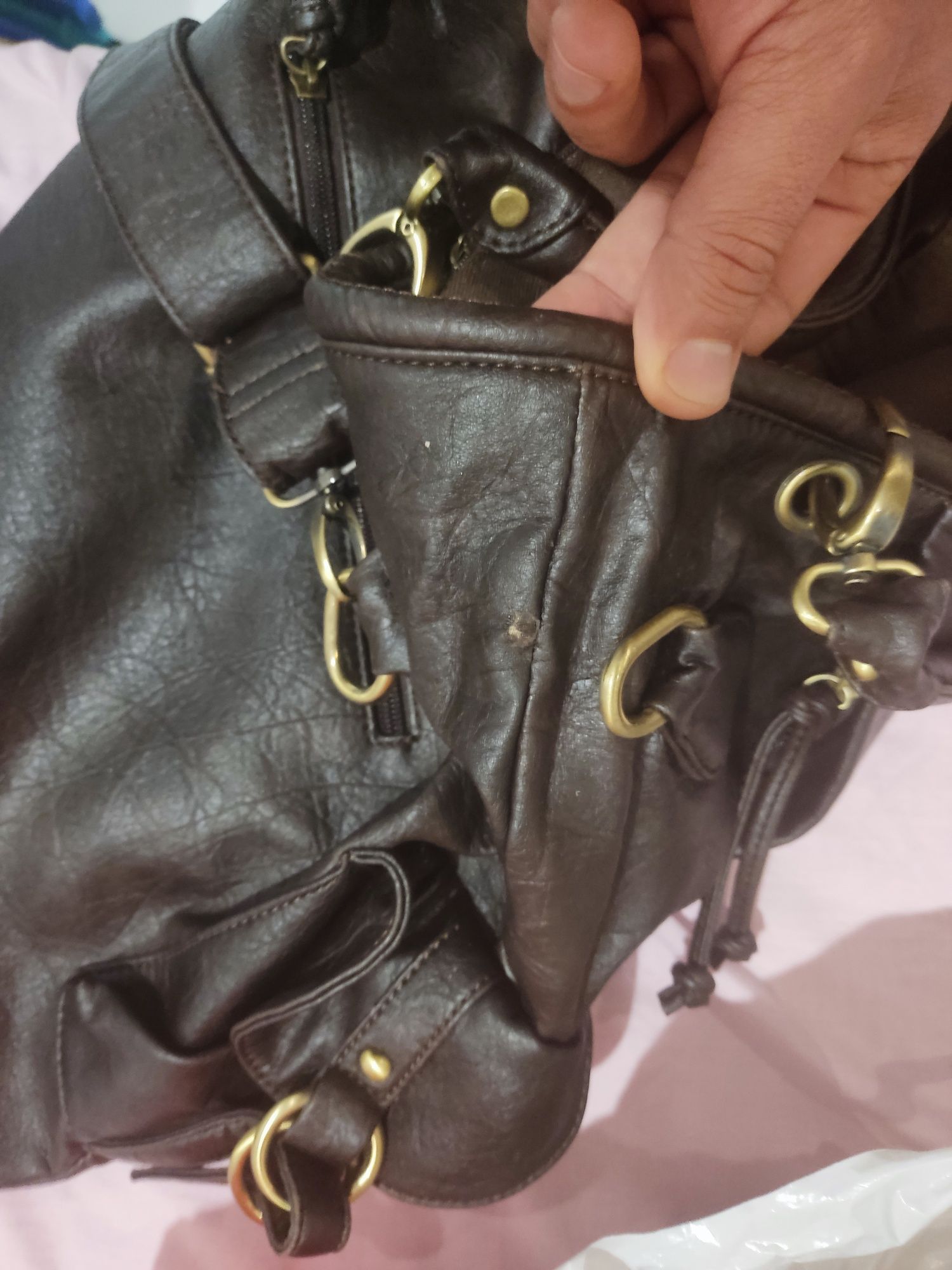 Real leather bag