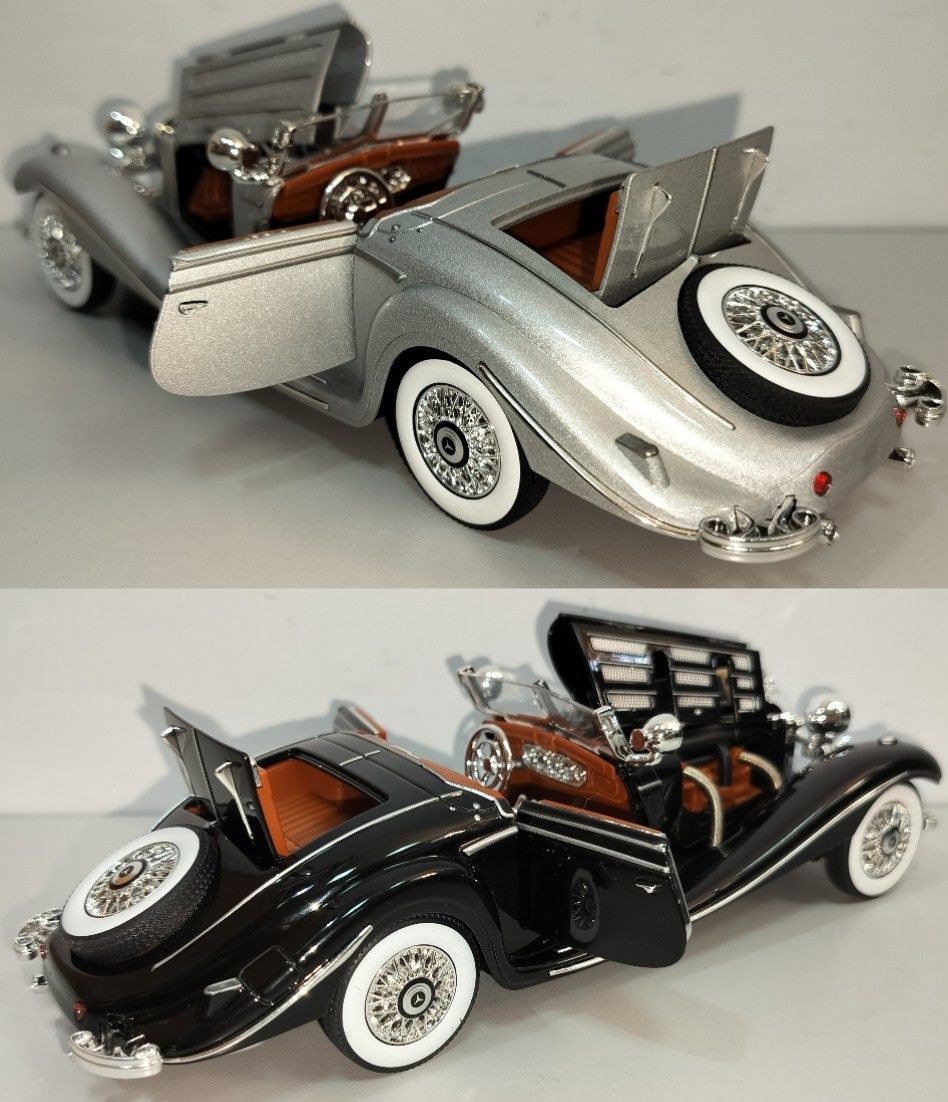 Mercedes-Benz 500K кабриолет модель 1:24 Jinlifang Металл звук свет