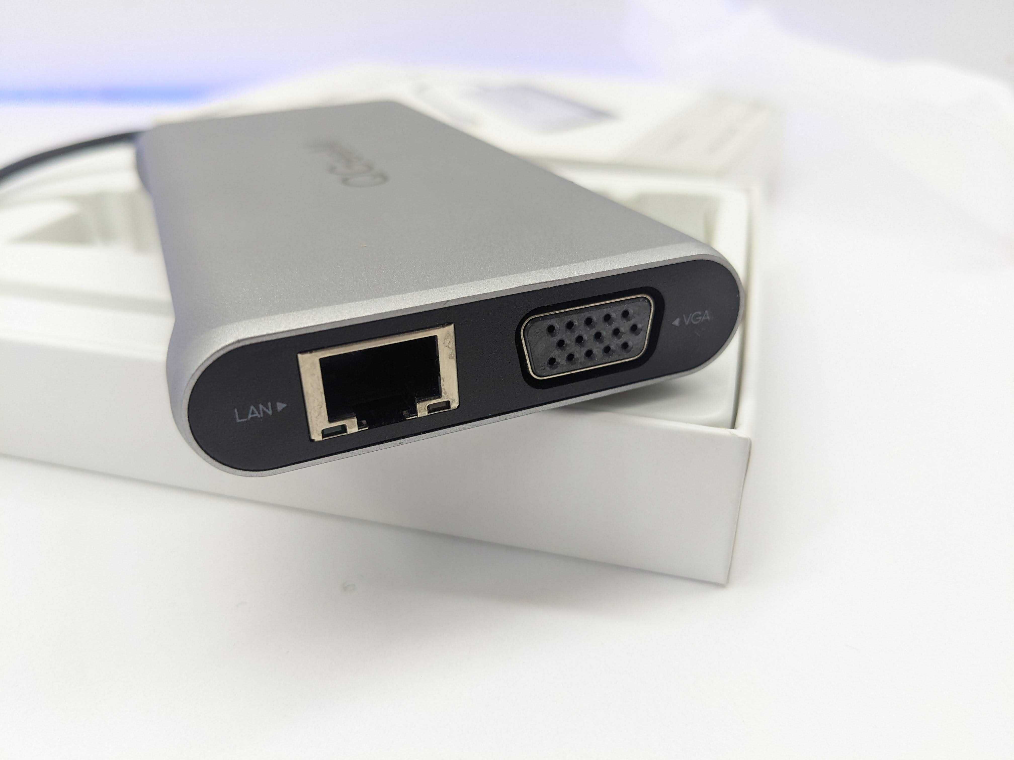 QGeeM 12 в 1 USB C Hub для ноутбука 4K Dual HDMI, VGA, PD, Ethernet