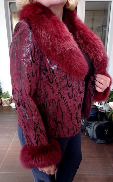 Жакет из натуральной кожи, размер 46-48