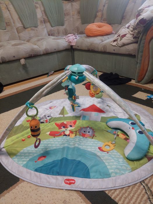 Розвиваючий килимок з дугою Tiny Love + подарунок
