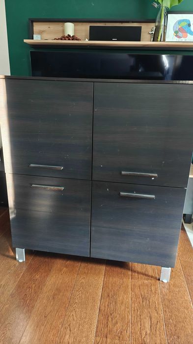 Szafka/komoda do salonu BRW zestaw RESET kolor Wenge