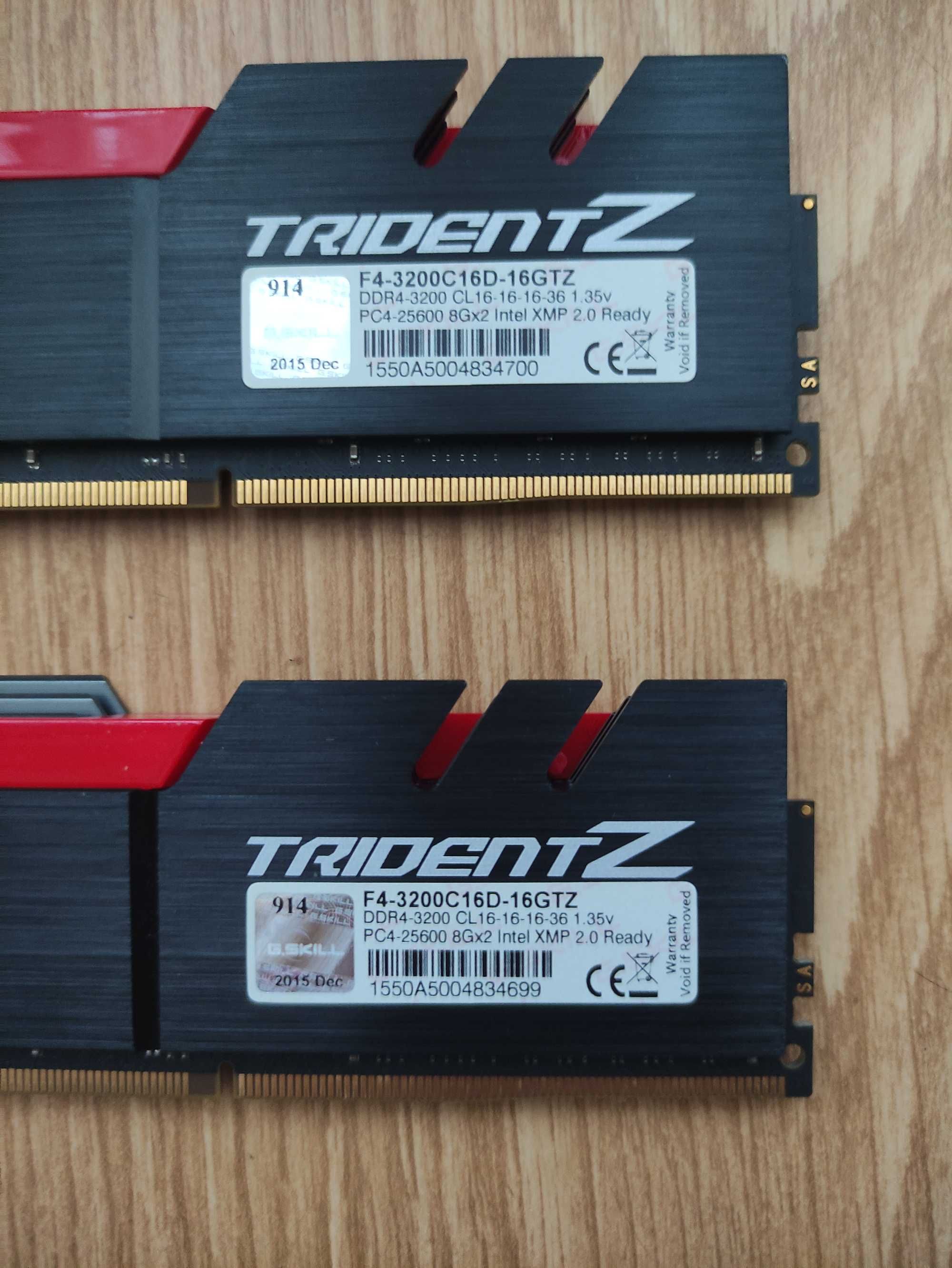 Оперативна пам'ять DDR4 G.Skill Trident Z 16GB (8x2) 3200 MHz CL16 USA