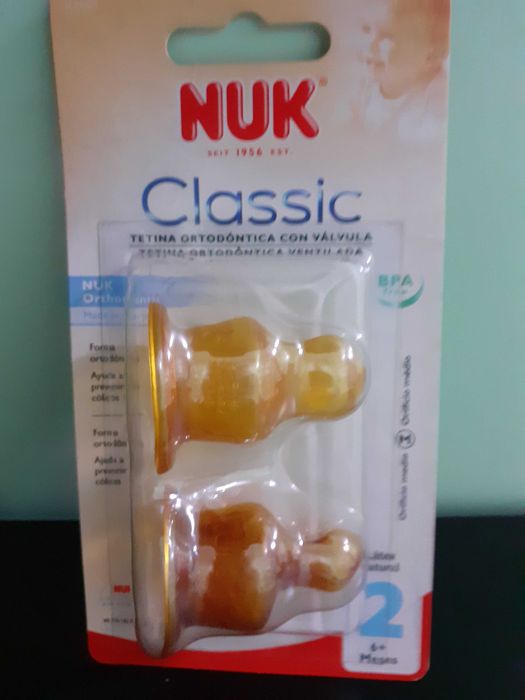 Nuk tetina para biberão classic +6m