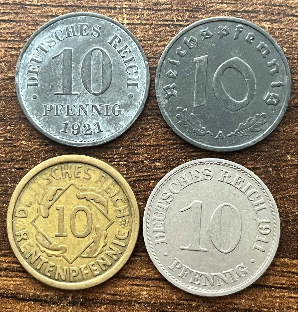 10 Pfennig każdy inny.