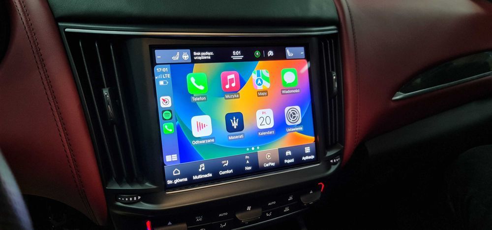 Maserati polski język Ghibli Levante Quattroporte konwersja usa eu