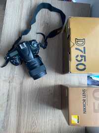 Nikon d750 aparat lustrzanka obiektywy sigma 35 mm 1,4 oraz i nikkor
