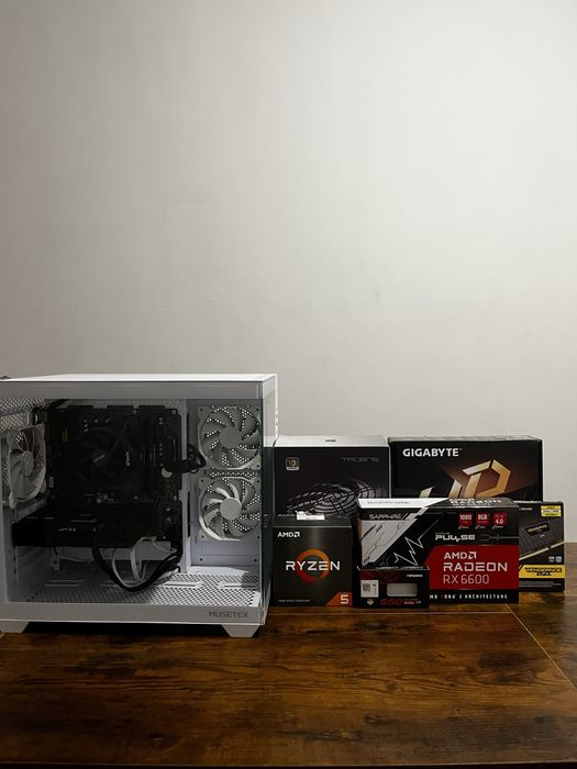 PC Gaming Ryzen 5 + RX 6600 | 16 GB RAM | SSD NVMe | Montagem premium