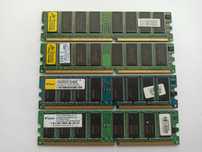 Память DDR1 2Gb 4 х 512Mb DDR1 PC3200 400Mhz RAM