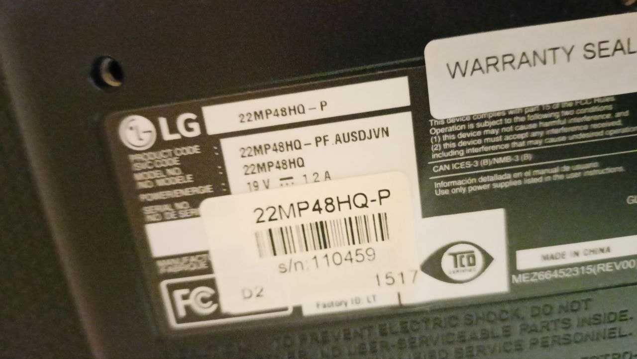 Monitor LG 22mp48hq 22 cale 60hz