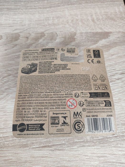 Dinoco zygzak McQueen Disney auta Mattel cars mini racers mikroauta