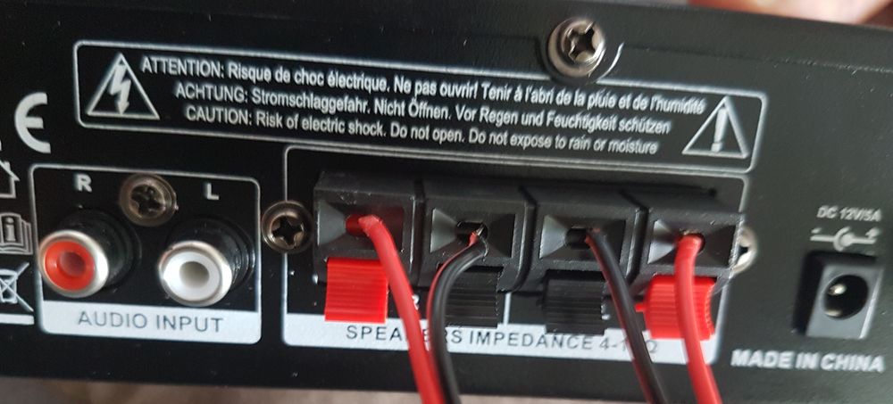 Zestaw karaoke wzmacniacz bluetooth USB mikrofon glośniki