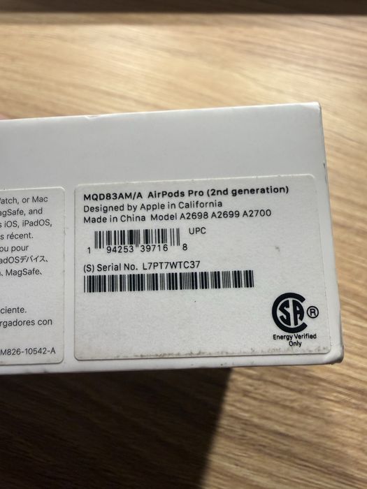 Apple AirPods pro 2 MTJV3/MQD83