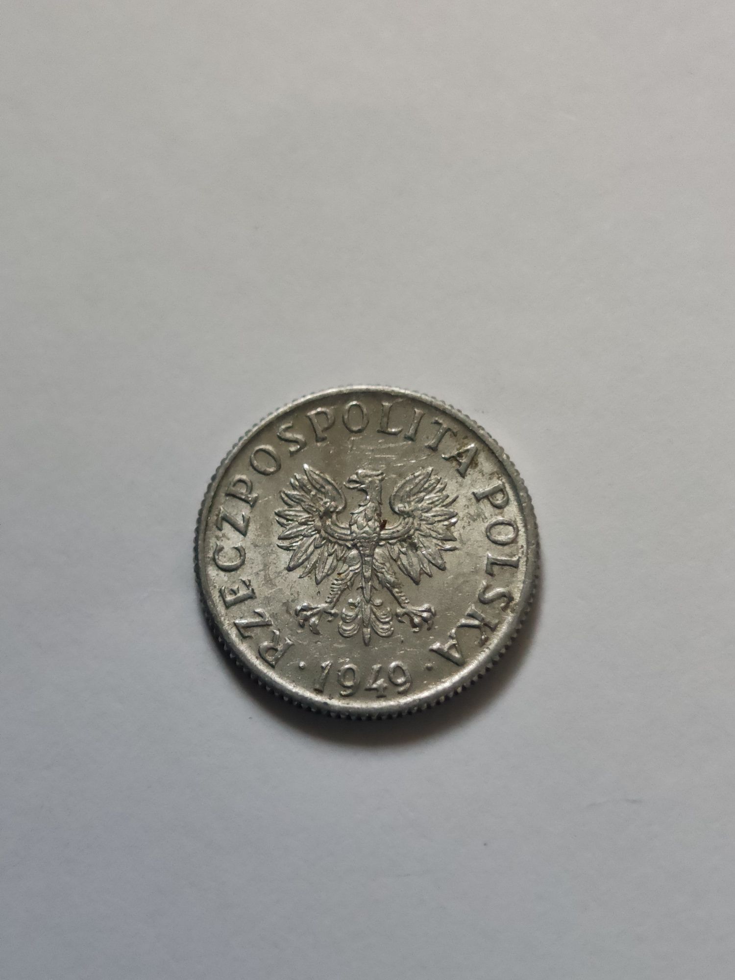 Moneta 2 grosze 1949 rok PRL